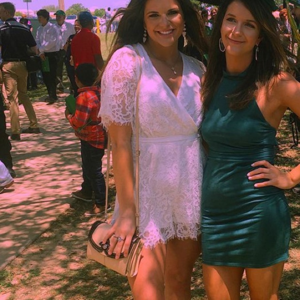white lace romper